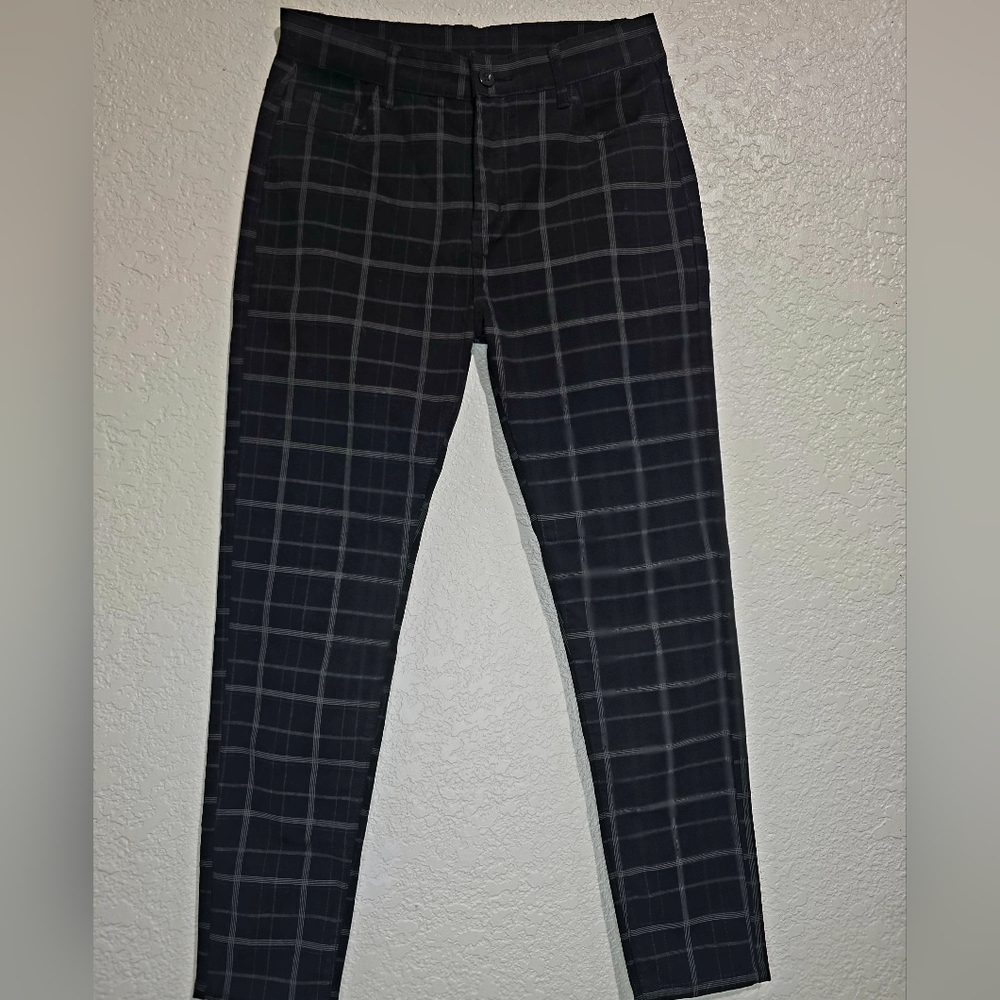 Plaid slim Pants NWT
